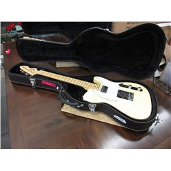 New Levi electric guitar with fitted case - cream
