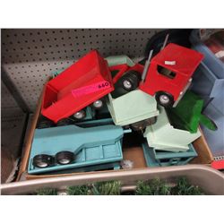 Large wood truck with 6 wood trailers