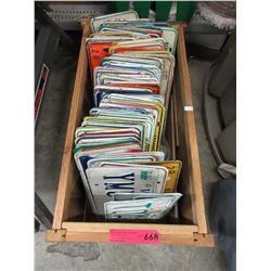 100 Used automotive license plates
