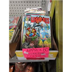 80 Assorted comic books