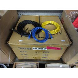Large box of computer related cables - new