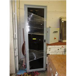 Locking metal cabinet - no key