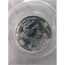 .999 Silver "Year of the Dragon" 1/2 oz. round
