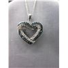 Image 1 : 0.54 CTW Diamond cluster necklace & chain