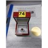 Image 2 : 1.25 CTW Garnet & Diamond ring - Cushion cut