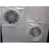 Image 1 : 2 x .999 Fine Silver Colourized Art Rounds