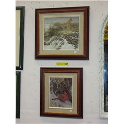 2 Framed Bateman prints