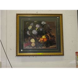 Framed still life print