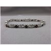 Image 1 : New Diamond & Garnet Tennis Bracelet