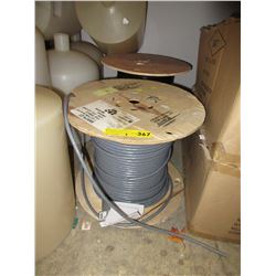 2 Partial spools of shielded cable