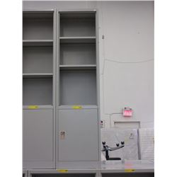 12" Deep - Metal storage cabinet/shelf - used