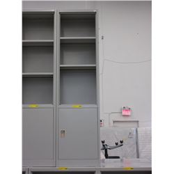 12" Deep - Metal storage cabinet/shelf - used