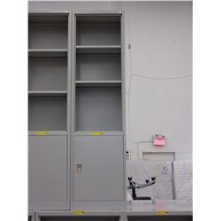 12" Deep - Metal storage cabinet/shelf - used