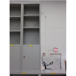 12" Deep - Metal storage cabinet/shelf - used