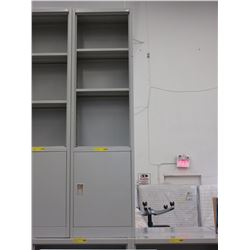 12" Deep - Metal storage cabinet/shelf - used