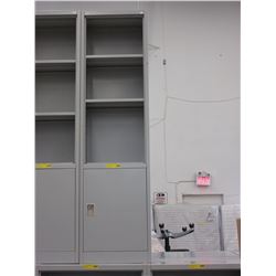 12" Deep - Metal storage cabinet/shelf - used