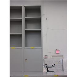 12" Deep - Metal storage cabinet/shelf - used