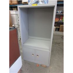 18" Deep - Metal storage cabinet/shelf - used