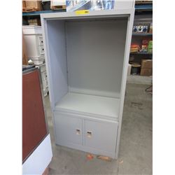 18" Deep - Metal storage cabinet/shelf - used