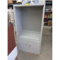 18" Deep - Metal storage cabinet/shelf - used
