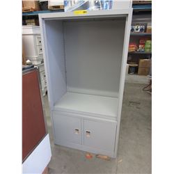 18" Deep - Metal storage cabinet/shelf - used