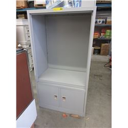 18" Deep - Metal storage cabinet/shelf - used