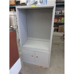 18" Deep - Metal storage cabinet/shelf - used