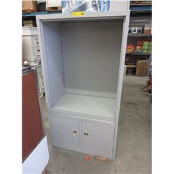 18" Deep - Metal storage cabinet/shelf - used