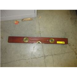 Vintage "Stanley" wood & brass level