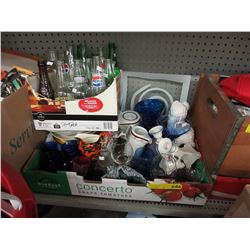 Glass bottles & household decorative items