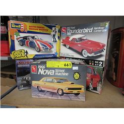 5 Car model kits