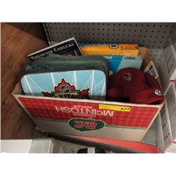 Sport trading cards, Tim Horton's seat pads & more