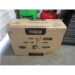 Upright exercise bike - open box