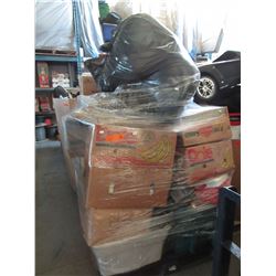 Skid of assorted used household goods