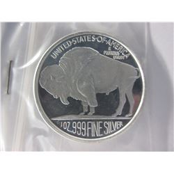 .999 Fine Silver "Buffalo Head/Indian Head" round