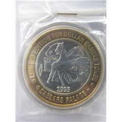 .999 Fine Silver "Caesars Palace" $10 gaming token