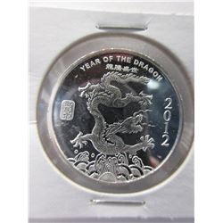 .999 Silver "Year of the Dragon" Round - 0.5 oz.