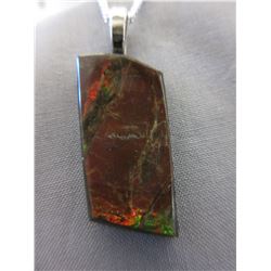 Canadian Free form Ammolite necklace & chain