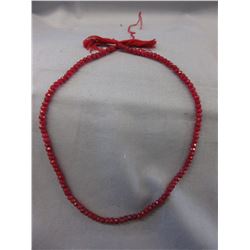 Genuine 14" Red Ruby strand