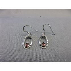 New Garnet earrings set with Diamonds