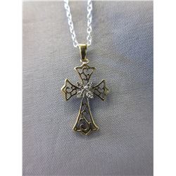 New Filigree Cross with Diamond