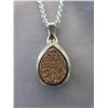 Image 1 : Rare .925 Silver Titanium Druzy necklace