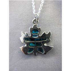 Canadian Maple Leaf & Inukshuk motif necklace