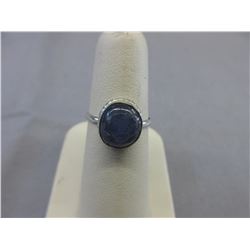 .925 Silver & Tanzanite solitaire ring