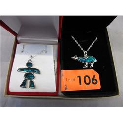 2 x .925 Silver necklaces