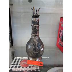Vintage silver plated sectioned decanter