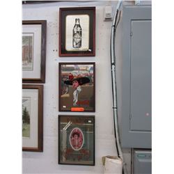 3 Coca-Cola wall mirrors