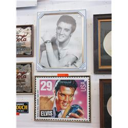 2 Framed Elvis Presley prints