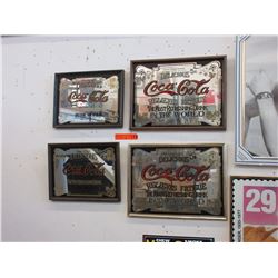 4 Coca-Cola wall mirrors