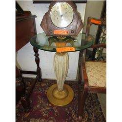 Glass top accent table - used